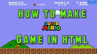 How to make mario game in html | JavaScript and Phaser.js | Part 1