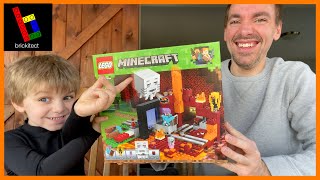 LEGO Minecraft Nether Portal 21143 (Unbox, Build, Review, Play)