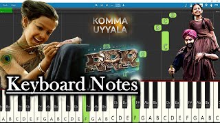 Komma Uyyala Song Keyboard Notes | M M Keeravaani | NTR | Ram Charan | S S Rajamouli | RRR