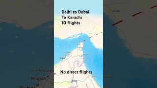 Long flights from Delhi to Karachi #karachi #karachinews #delhi #india #shorts #short