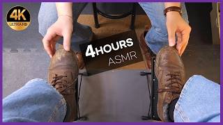 4hour ASMR Shoe Shine Compilation: Satisfying Moments of Shoe Care