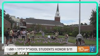 Tampa high school students honor the memory of 9/11 victims