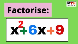 Factorise x^2+6x+9 || x2+6x+9 Factor