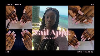 Day In the life of a 18y/o Nail Tech|Gel- X Christmas Fill|Client Vlog 6| Khaya.Lorraine