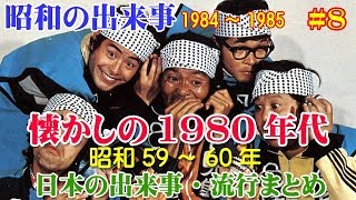 【昭和の歴史】懐かしの1984～1985年（昭和59～60年）の日本の出来事・流行まとめ #8