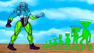 Evolution Of SHE HULK Vs Evolution Of MONSTER RADIATION : Returning From The Dead SECRET - FUNNY