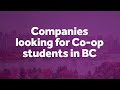 CCTB 2023 |  Companies looking for Co-op students