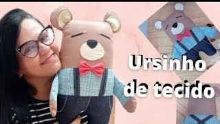 Urso de tecido/ naninha