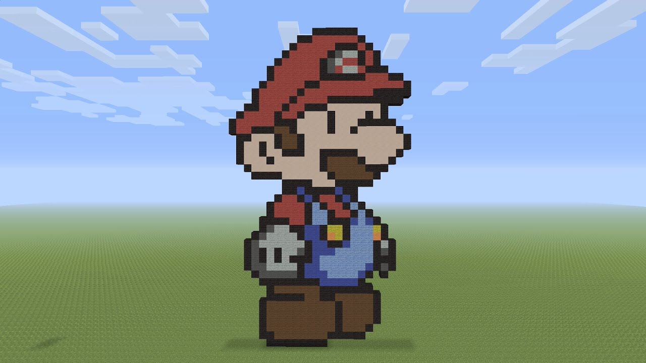 Minecraft Pixel Art Tutorial 8 Bit Mario 50 Off