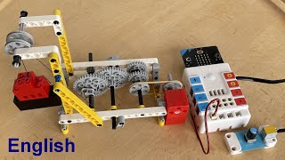 Gearbox and crane with Nezha and Micro:bit