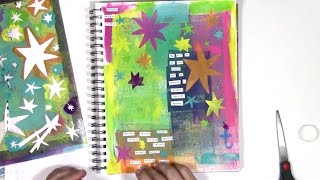 Art journal play inspired by Matisse's stars