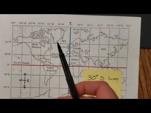 On what continent would you find the place with a latitude of 20 N and a longitude of 0 answers?