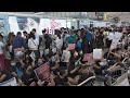 Watch live: Hong Kong airport cancels flights for second day as protesters reoccupy terminal