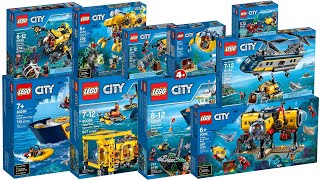 All LEGO City Deep Sea Explorers Sets 2015-2020 Compilation/Collection Speed Build