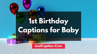1st Birthday Captions for Baby Boy and Baby Girl