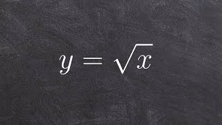 Learn the basics for graphing the parent graph of a radical equation