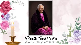 Final farewell of Folasaitu Taualai Luatua🕊 and escort to chapel from home.