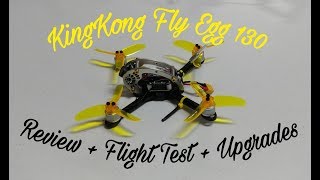 KingKong Fly Egg 130 - Review Flight Test Upgrades and more...