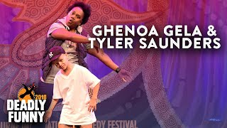 Ghenoa Gela (host) and Tyler Saunders (special guest performer) - Deadly Funny 2018