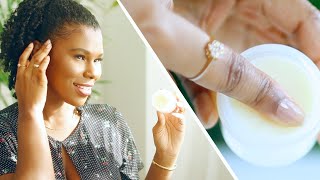 HOW TO MAKE SHEA BUTTER EDGE CONTROL | DIY Edge Control For Natural Hair