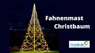 Weihnachtsbeleuchtung für Fahnenmast - Fairybell LED Beleuchtung in Weihnachtsbaumoptik