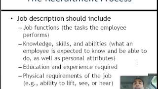 Human Resource Management Lecture Chapter 4