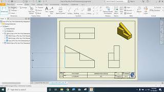 Adding Dimensions to a Inventor Drawing