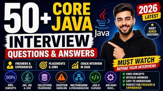50+ Core Java Interview Questions with Answers 2026 | Latest Java Fresher & Experienced Q&A