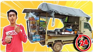 തട്ടുകടയിലെ Food മാത്രം | 24 hours Only Eating Thattukada Food | Aju Techno