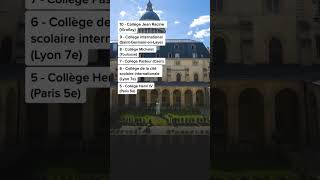 10 meilleur collège de France en 2023 || 123 Tutorat