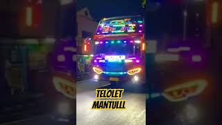 Bus Telolet Mantul di malam hari #telolet #bus