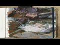 Painting a Mountain Stream in Gouache