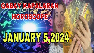 GABAY KAPALARAN HOROSCOPE JANUARY 5,2024 KALUSUGAN,PAG-IBIG,DATUNG,LUCKY COLORS AT LUCKY NUMBERS