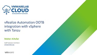 Tanzu Kubernetes Grid As-A-Service with vRealize Automation integration with vSphere with Tanzu.