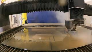 Cambrian R\u0026D’s waterjet cutter in action!