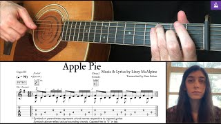 Apple Pie by Lizzy McAlpine guitar transcription (Featuring Emma Freeman)