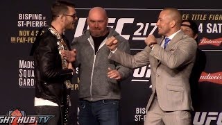 THE FULL UFC 217: MICHAEL BISPING VS GEORGES ST-PIERRE FACE OFF VIDEO