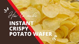 How to Make Instant \u0026 Very Crispy Potato Wafer 😋😊 || Crispy Potato Wafer Recipe 😋