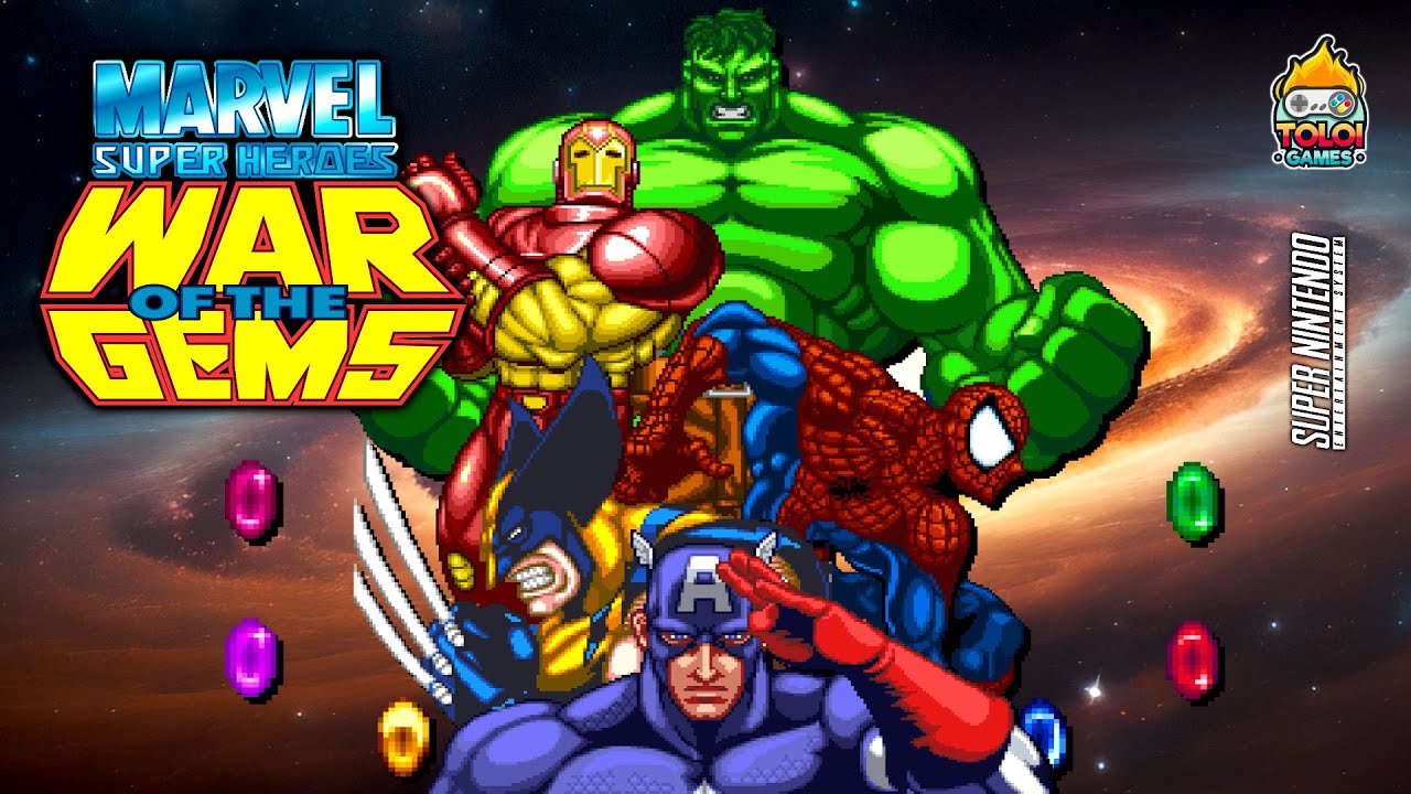 Marvel Super Heroes: War Of The Gems [SNES] Gameplay Até Zerar! - YouTube