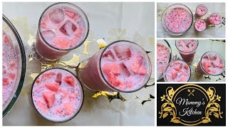 Mommy’s Kitchen | WATERMELON ROSE MILK JUICE | easy and tasty