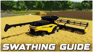 Farming Simulator 25 How to do Swathing on Your Crops (Tips and Tricks)