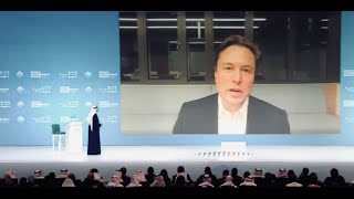 Elon Musk at the 2023 World Government Summit in Dubai