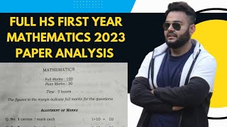 AHSEC 2023 MATHEMATICS FULLY SOLVED || H S 1st Year || PATTERN CLASSES