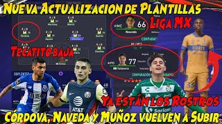 Nueva Actualización de plantillas Liga MX FIFA 21 / Ultimos Rostros de Tigres / Tecatito Baja
