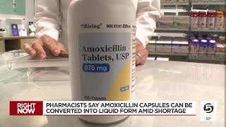 Utah pharmacist says amoxicillin capsules can be converted into liquid form amid shortage