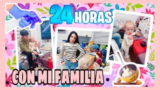 24 HORAS CON MI FAMILIA!!! RUTINA EN 🏡 CASA!