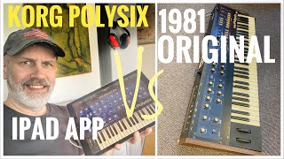 Korg Polysix - iPAD App vs 1981 Original!