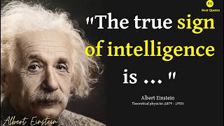 Most FAMOUS Albert Einstein's Quotes & Life Lessons | Learn NOW Before You Get Old