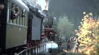 Abschiedsfahrten der Harzbahn. Mit 41 096 durch den Tunnel in Wildemann am 15/16 Oktober 1977