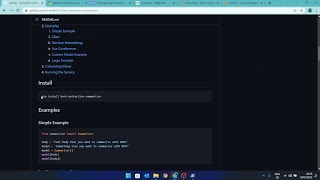 Summarizing text using Machine Learning